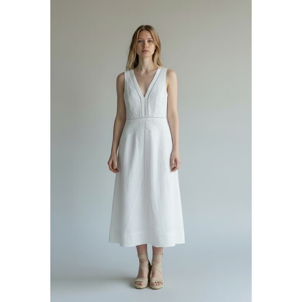 Mon Renn Zenith Linen Blend Sleeveless Maxi Dress - Picture 1 of 4